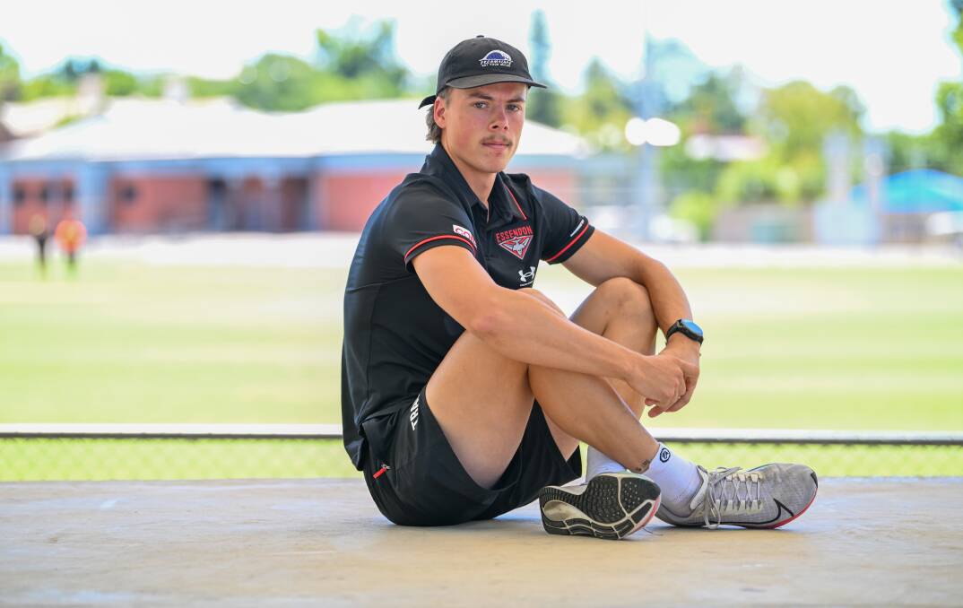 Golden Square's Ricky Monti is thoroughly enjoying his experience with Essendon's VFL program. Picture by Enzo Tomasiello