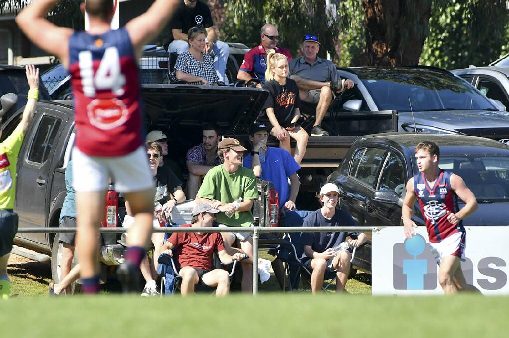 PRIME POSITION: A bumper crowd that paid a gate of about $10,000 welcomed the return of the BFNL for the first time in 2019 on Good Friday. Picture: NONI HYETT