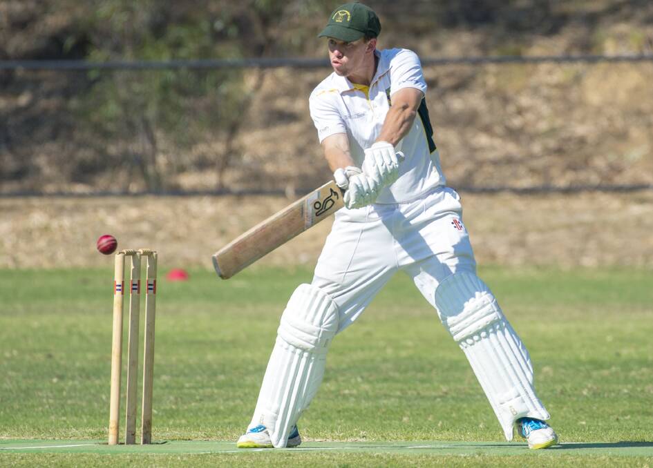 WELL BATTED: Rhys Webb's outstanding season continued for Spring Gully with a semi-final innings of 81.