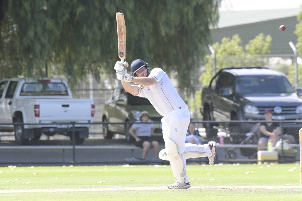 Ryan Grundy made 100 not out for Huntly-North Epsom.