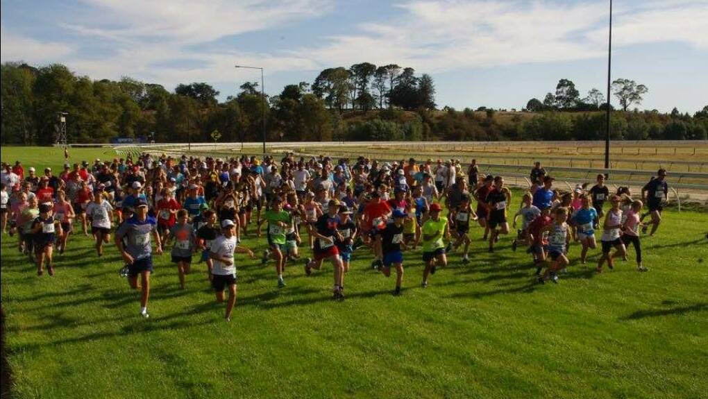 OFF AND RUNNING: Some of the competitors who took part in the Kyneton Football-Netball Club's Fun Run last Sunday morning. Picture: CONTRIBUTED