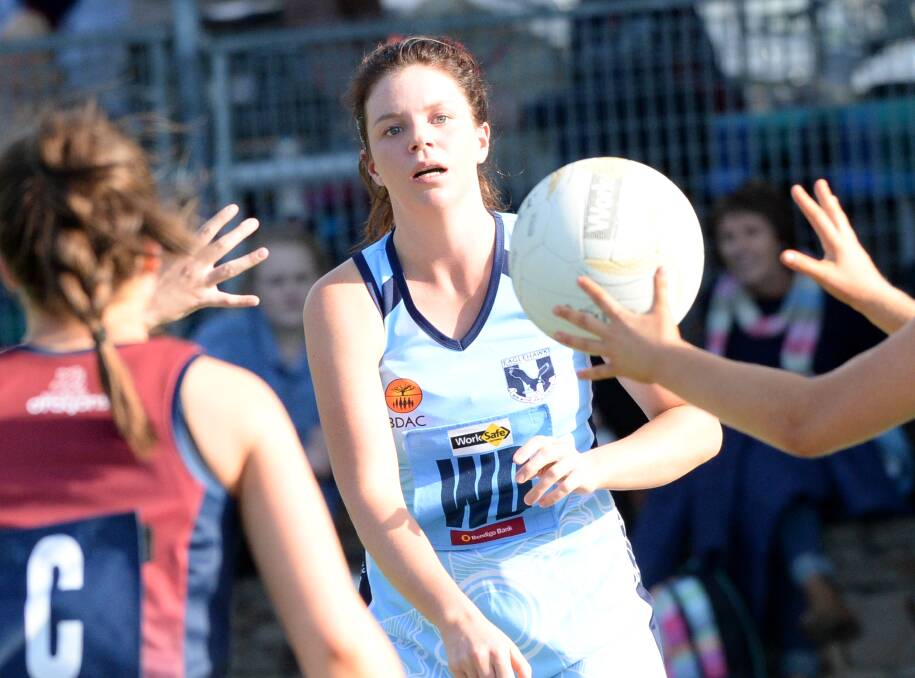 AIMING TO BOUNCE BACK: Eaglehawk's Georgie Hyett. The Hawks lost their first game of the season against Sandhurst last week. Picture: DARREN HOWE