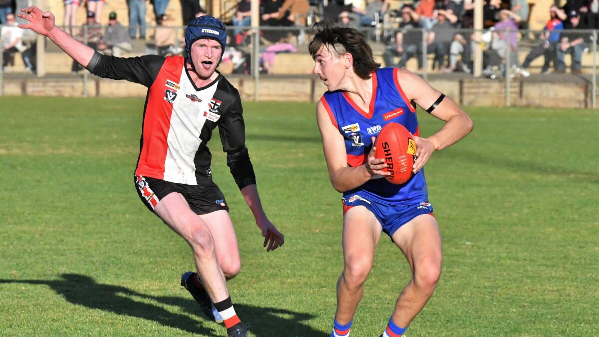 North Bendigo's Cody Riddick is one of the HDFNL's most exciting young players. Picture by Adam Bourke