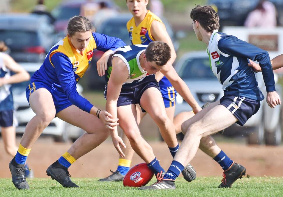 CONTEST: Action from last year's Heathcote District v Loddon Valley under-18 match.
