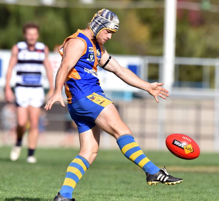 STRONG CLUB: Golden Square's Clayton Anderson. The Bulldogs won the most home and away games as a club this year with 109 out of 140. It's the second year in a row the Bulldogs have topped the BFNL club ladder.