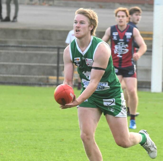 CONSISTENT: On-baller Liam Collins is Kangaroo Flat's top-ranked player with 688 points in his return season at Dower Park. Picture: ADAM BOURKE