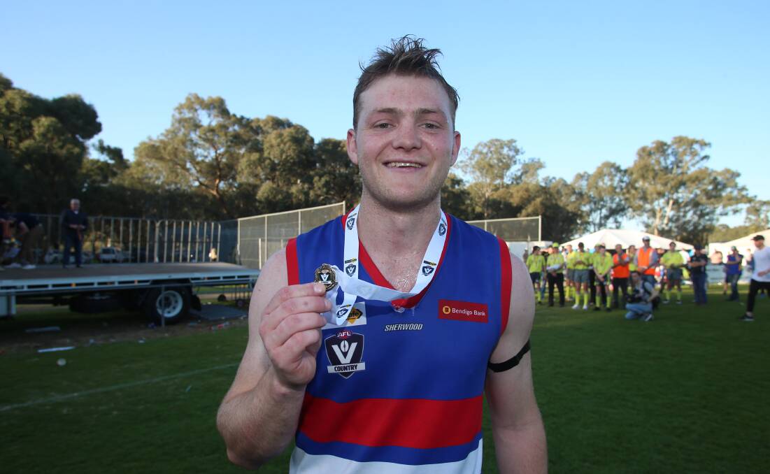 BIG GAME PLAYER: North Bendigo's Jordan Ford won the AFL Victoria Country Medal for the second year in a row.