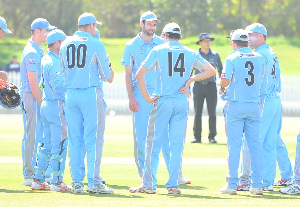BREAKTHROUGH: Strathdale-Maristians celebrate a wicket during Sunday's Regional Big Bash final against Langwarrin. The Suns won by five wickets.