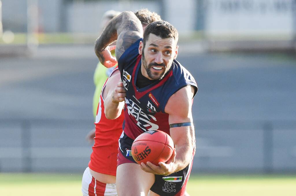 MISSED OPPORTUNITY: Sandhurst's Brodie Montague during last Saturday's nine-point to South Bendigo. The Dragons had six more scoring shots than the Boods.