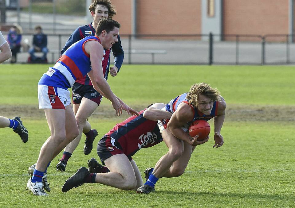 MIDFIELD DYNAMO: Gisborne's Brad Bernacki would have been a leading contender for the BFNL's Michelsen Medal had it been awarded this year. The BFNL season was officially called off on Friday, with no minor premierships or individuals awards to be presented. Picture: PETER WEAVING