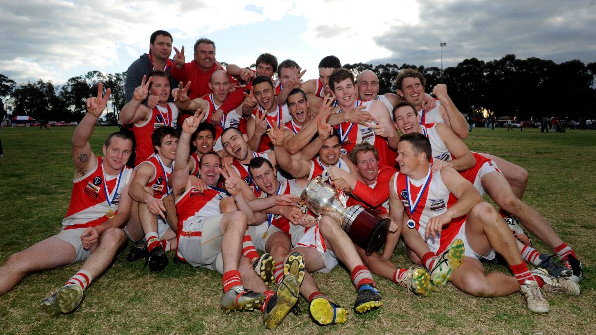 TWO IN A ROW: Bridgewater followed up its 2010 flag with another 17-1 season in 2011 that culminated with a 99-point grand final win over Pyramid Hill.