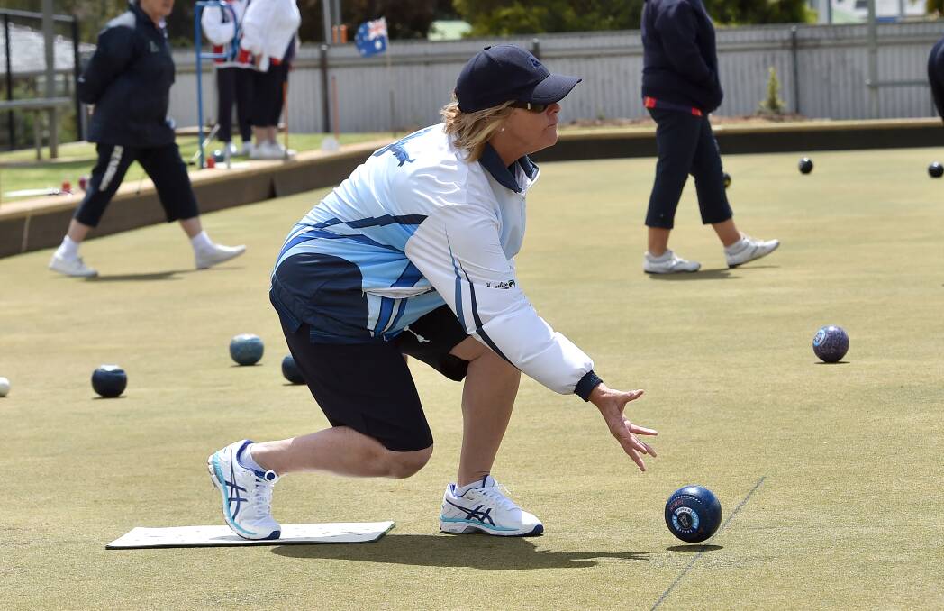WELL PLAYED: Eaglehawk's Debbie Spencer. The Hawks take on Woodbury at home in round six of BBD midweek pennant on Monday. Picture: NONI HYETT