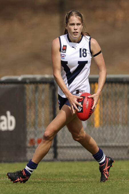 Emily Everist in action for Victoria Country at this year's national championships. Picture: GETTY IMAGES