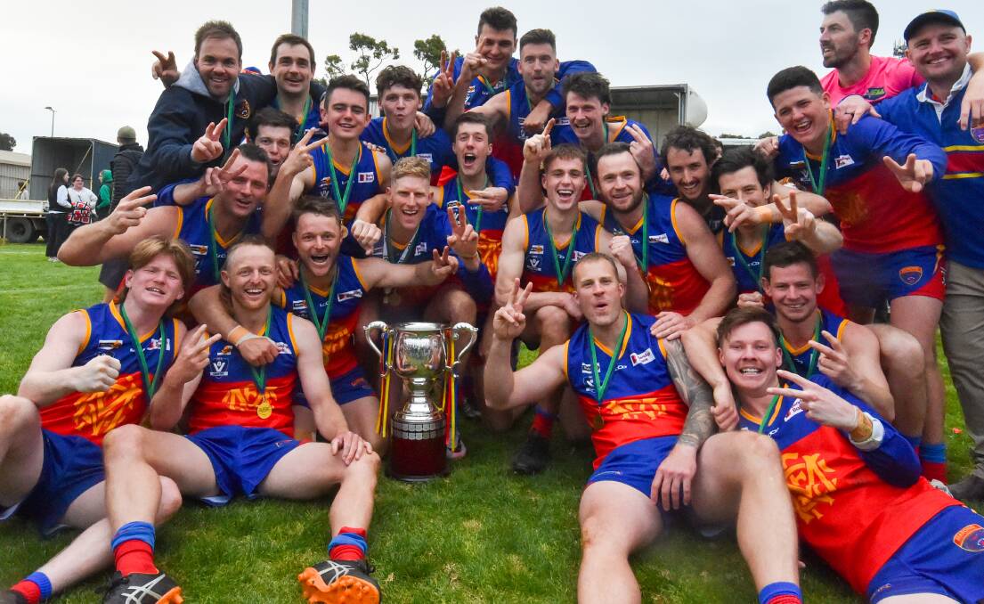 The Loddon Valley league's 2023 premiers, Marong. Picture by Darren Howe