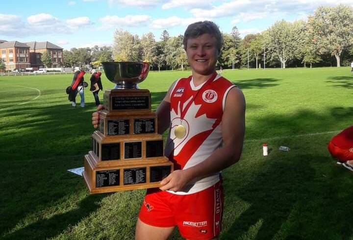 RECRUIT: New White Hills' signing Patrick Eefting has won a best and fairest with the Ottawa Swans in Canada.