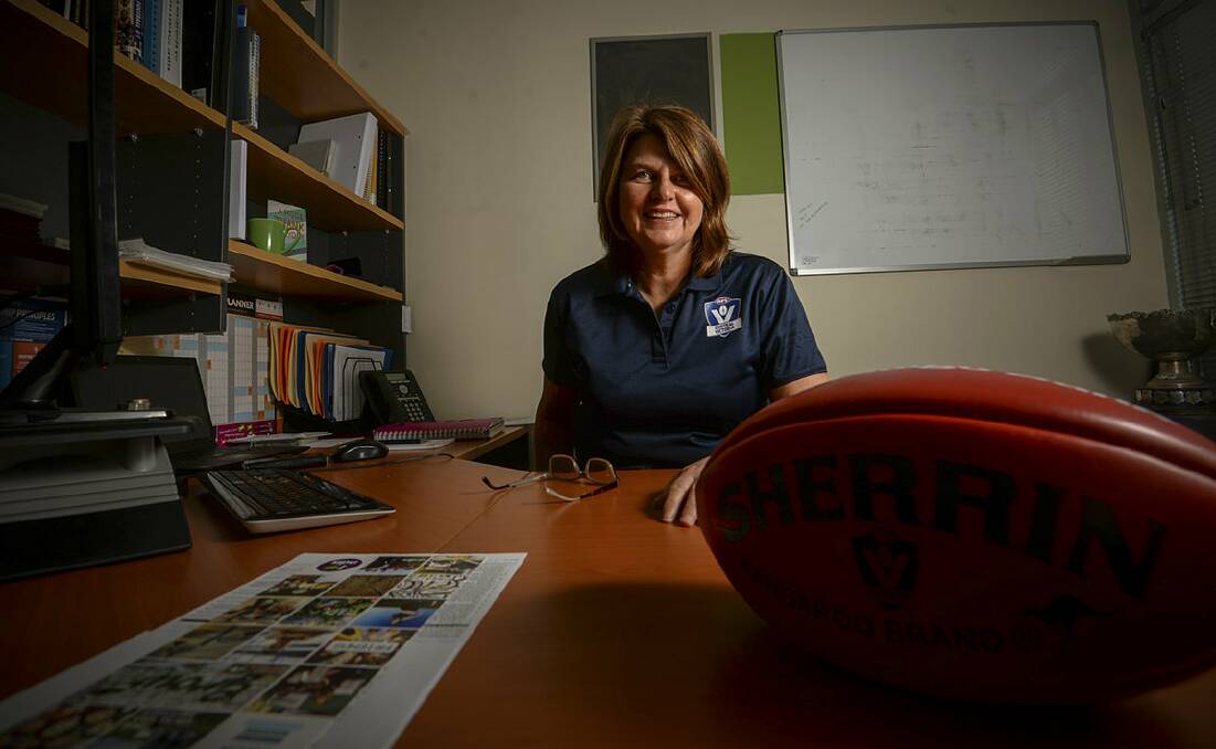 FINISHING UP: Outgoing AFL Central Victoria region general manager Carol Cathcart. Picture: DARREN HOWE
