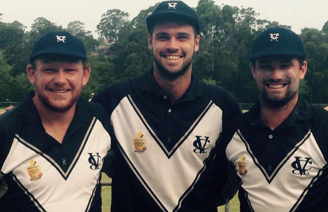 TIME FOR A WELL-EARNED REST: Bendigo's three Victoria Country representatives Taylor Beard, Nathan Fitzpatrick and Cameron Taylor. 