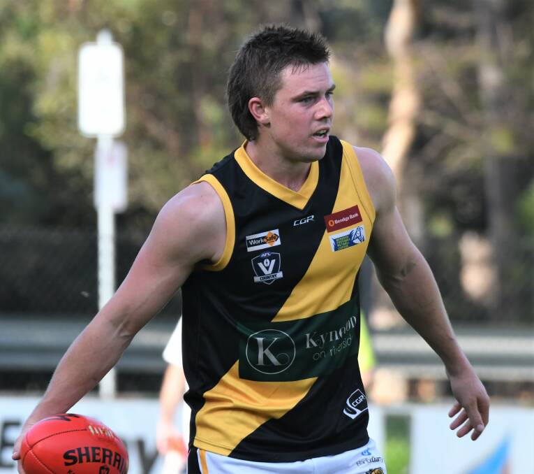 STAR RECRUIT: Kyneton defender Frazer Driscoll was the top ranked player for round nine with 191 points against Maryborough. Picture: ADAM BOURKE