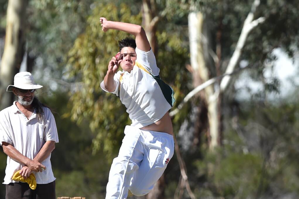 BIG DAY OUT: Kingower's Nick Leach took 10 wickets for the match against Inglewood in the Upper Loddon Cricket Association last Saturday.