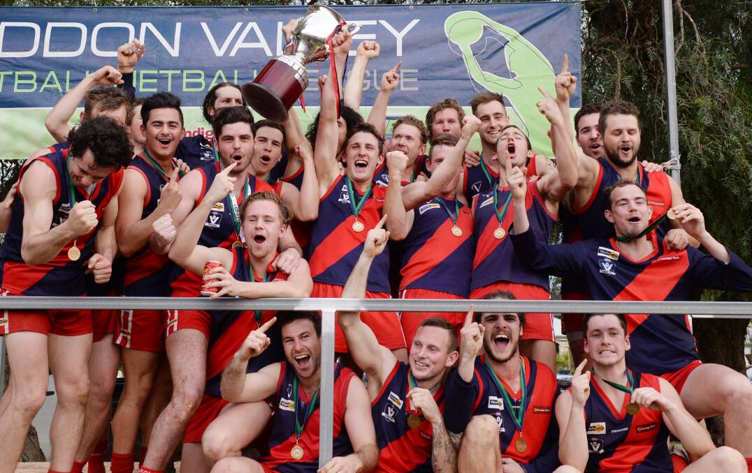 DEMON DELIGHT: Calivil United will be the hunted in 2018 after winning this year's Loddon Valley league flag against Bridgewater by 34 points.
