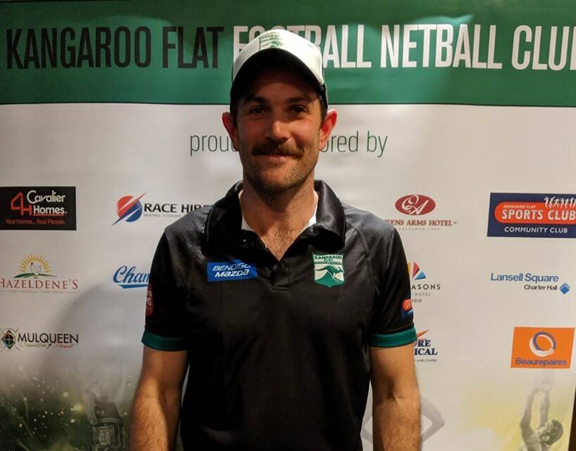 NEW CHALLENGE: James Flaherty has been appointed the new senior coach of Kangaroo Flat. Flaherty has spent the past five seasons coaching Rochester in the Goulburn Valley league. Picture: KANGAROO FLAT FACEBOOK