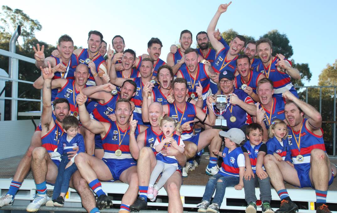 BACK ON TOP: Having lost two grand finals in a row, North Bendigo was again the premier team of the HDFNL in 2019. Pictures: GLENN DANIELS