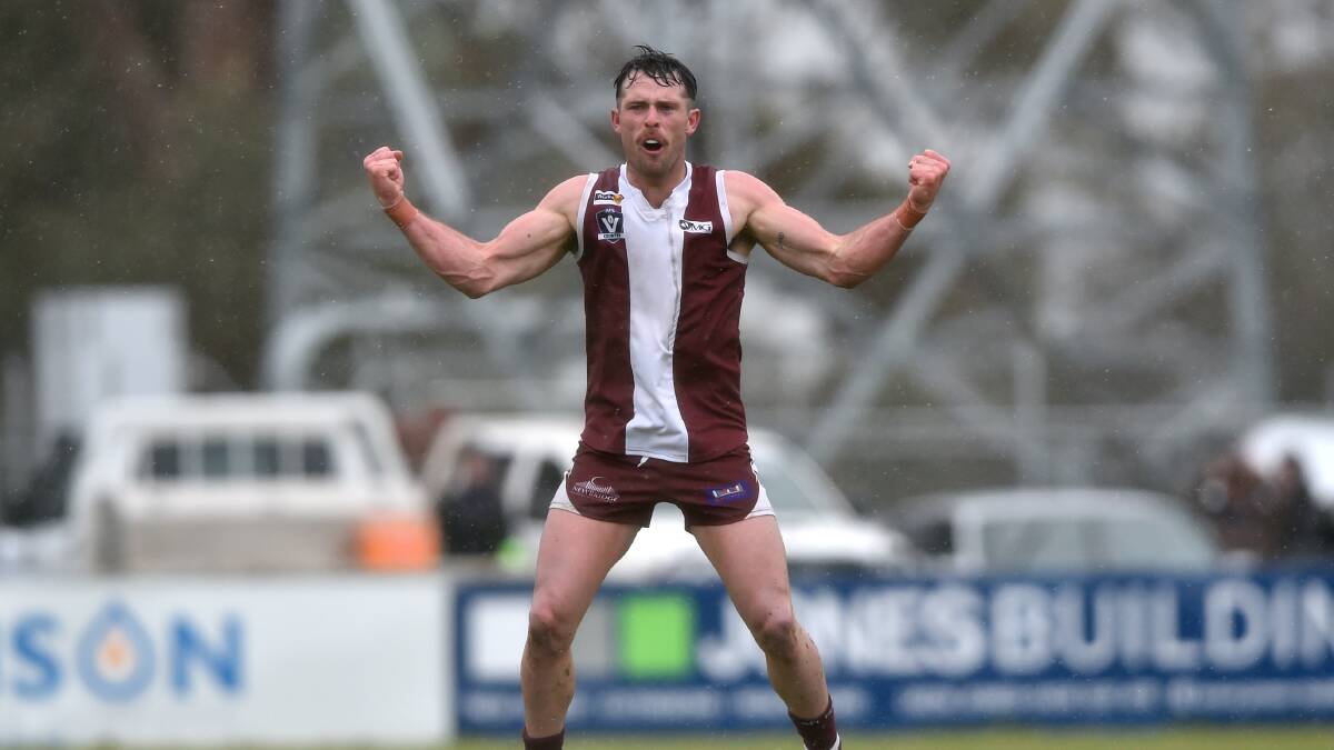 WORK TO BE DONE: Newbridge captain Jordan Gilboy. The reigning premier Maroons are outside the Loddon Valley league top five after eight rounds.