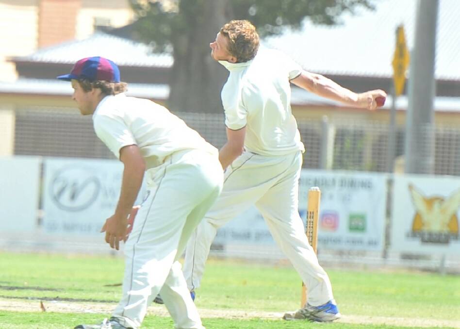 TOILED HARD: Sandhurst coach Taylor Beard sent down 23 overs against Golden Square on Sunday, finishing with 1-47. Beard also made 54 on Saturday.