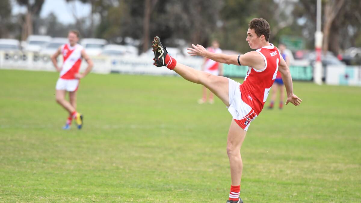 Tall target Alex Powell was Bridgewater's leading goalkicker in 2019 with 54. Picture: ANTHONY PINDA