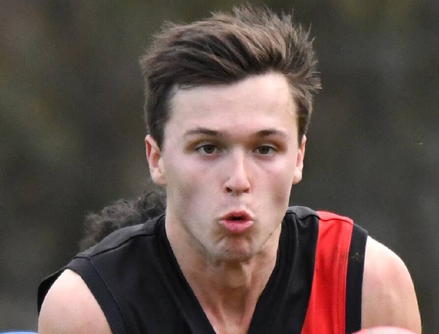 Daniel Coates kicked 11 goals for Leitchville-Gunbower in Saturday's qualifying final.