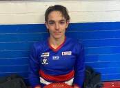 SPECIAL DAY: North Bendigo's under-18 full-forward Cody Riddick after kicking goal 100 for the season last weekend in the win over Lockington-Bamawm United.