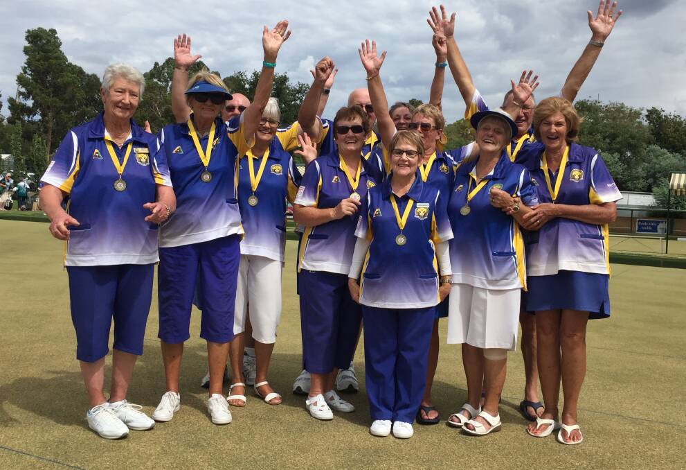 PREMIERS: The Golden Square team that beat Bendigo East by three shots in Friday's midweek pennant division one grand final. Pictures: BRENDAN McCARTHY and LUKE WEST