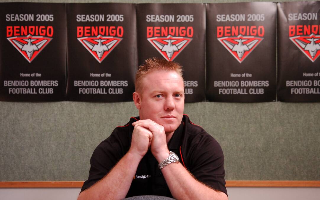 Paul Barnard during his stint as general manager of the Bendigo Bombers in 2005.