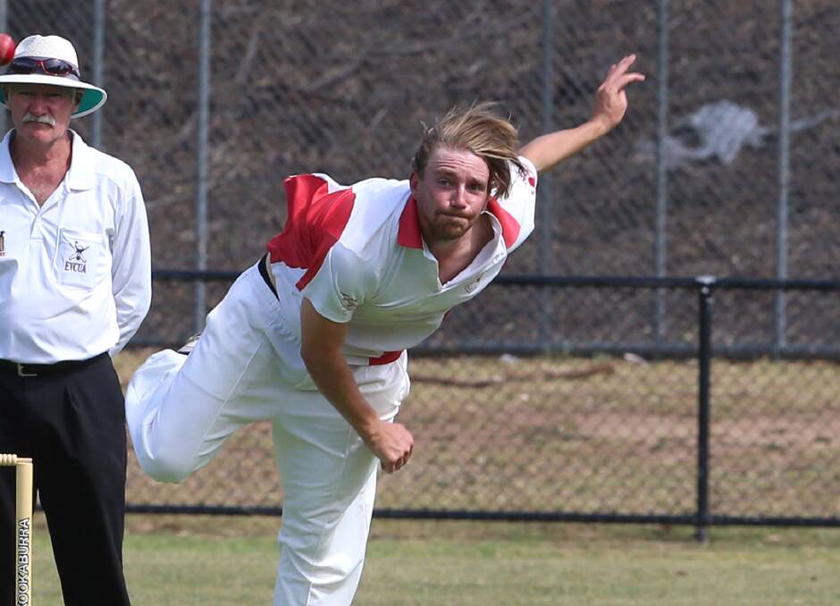 BIG DAY: Mandurang's Michael Healy took the EVCA's best bowling figures of the decade with 8-59 against Marong in round three of 2013-14. He also made 68 with the bat in the same game.