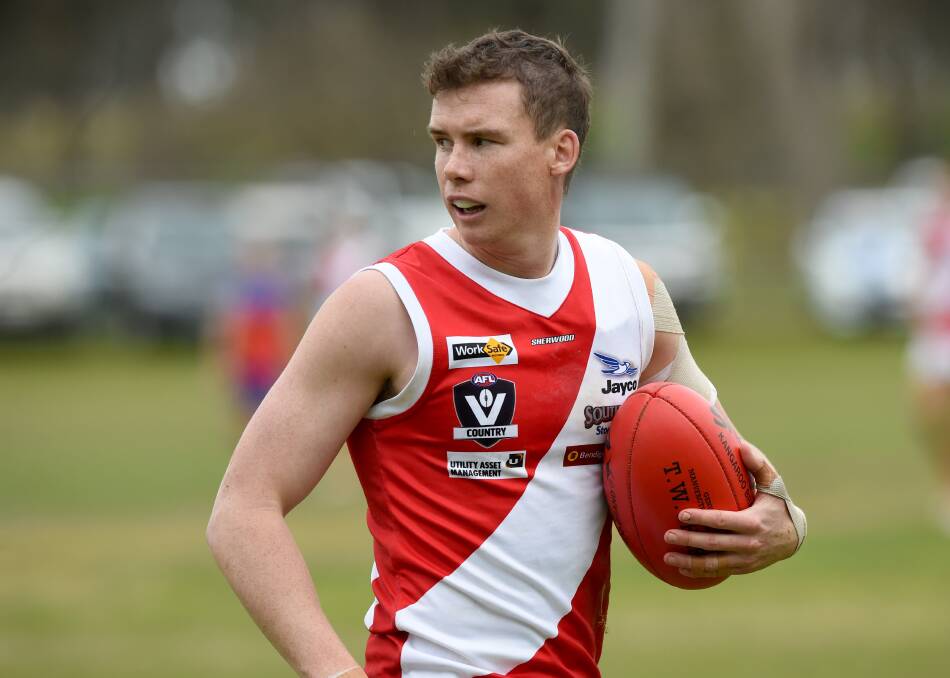 FAMILIAR COLOURS: Andrew Collins during his previous stint at Bridgewater between 2014 and 2016. The 31-year-old is headed back to the Mean Machine from Sandhurst for the 2021 Loddon Valley league season.