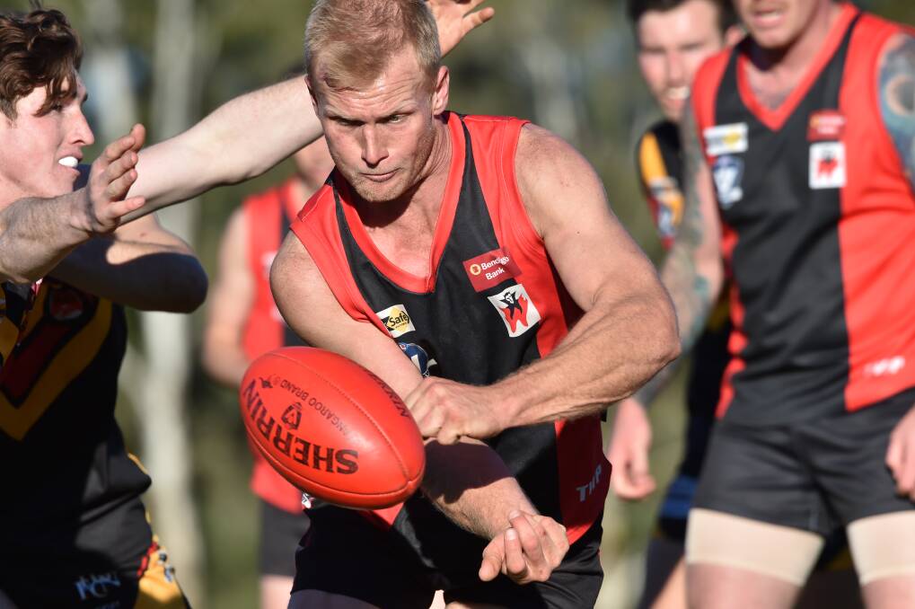 DEMON WARRIOR: David Wright will play his 250th senior game for White Hills against Leitchville-Gunbower in the Heathcote District league on Saturday. Wright played his first senior game with the club in 2004. Picture: GLENN DANIELS