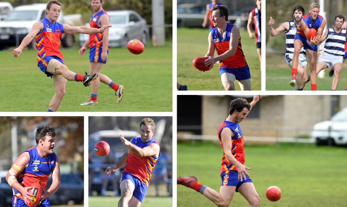 DECADE OF PANTHERS: Top - Corey Gregg, Brett Rogers and Richard Tibbett. Bottom - Zach Turnbull, Lee Franklin and Lachlan Frankel.
