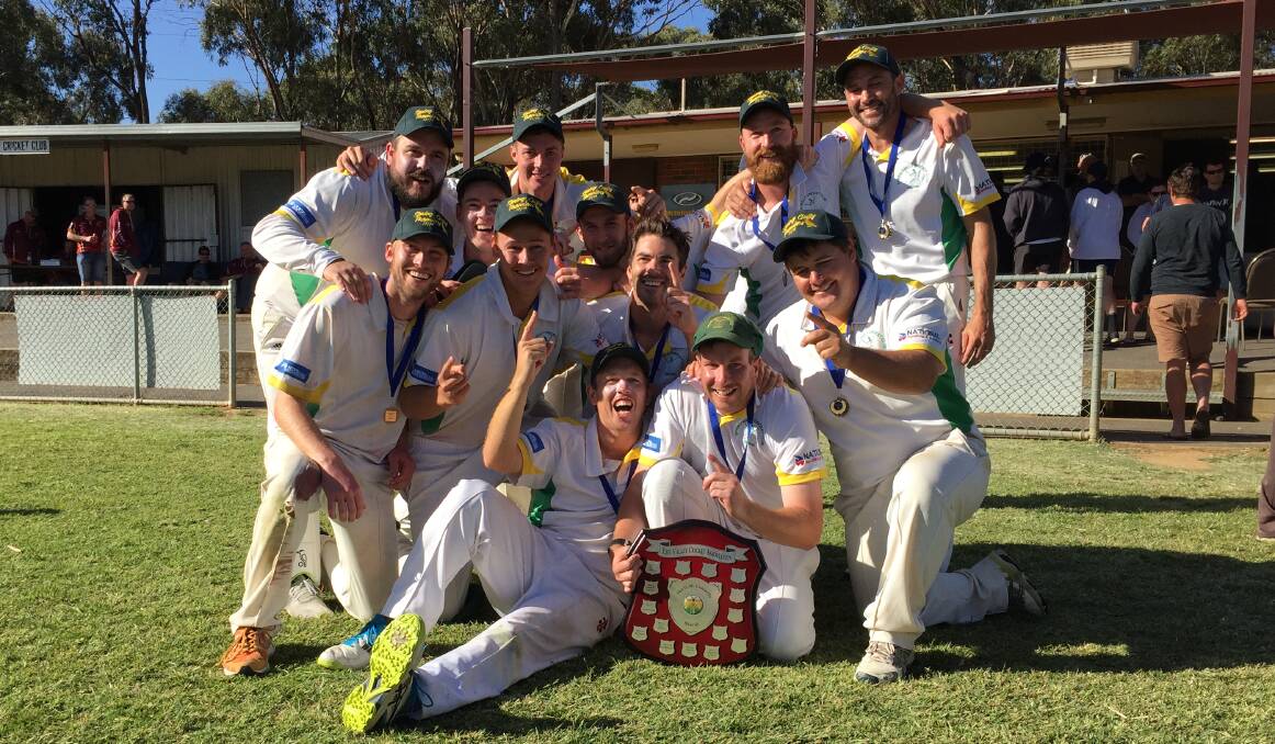 CHAMPION CROWS: The Spring Gully team that defeated Sedgwick by 81 runs to win the EVCA premiership. Picture: LUKE WEST