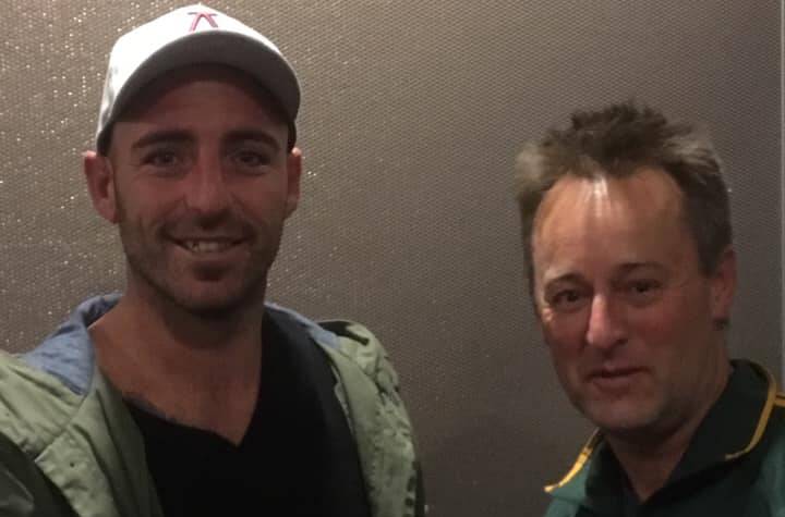 WELCOME ABOARD: Kangaroo Flat recruit Josh Collinson with coach Wayne Stubbings.