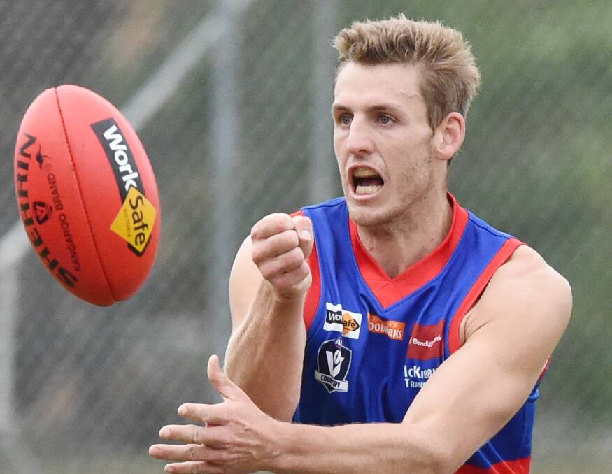 CAPTAIN'S GAME: Skipper Jarrad Lynch was one of Gisborne's standout players in the Bulldogs' hard-fought 18-point win over Maryborough at Gardiner Reserve.