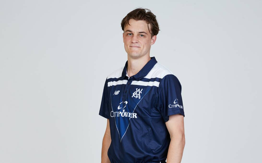 READY TO LET RIP: Victorian pace bowler Xavier Crone from Strathfieldsaye is eagerly awaiting the start of the 2021-22 season. Picture: CRICKET VICTORIA