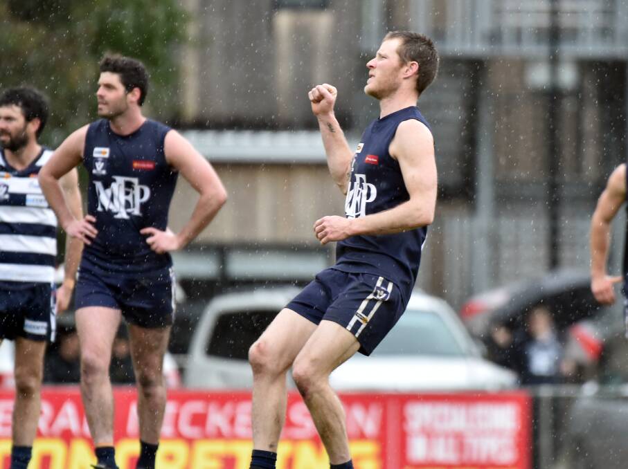 STAR FORWARD: Ben Weightman has kicked 155 goals in his two seasons at Mount Pleasant, including 95 in 2019.