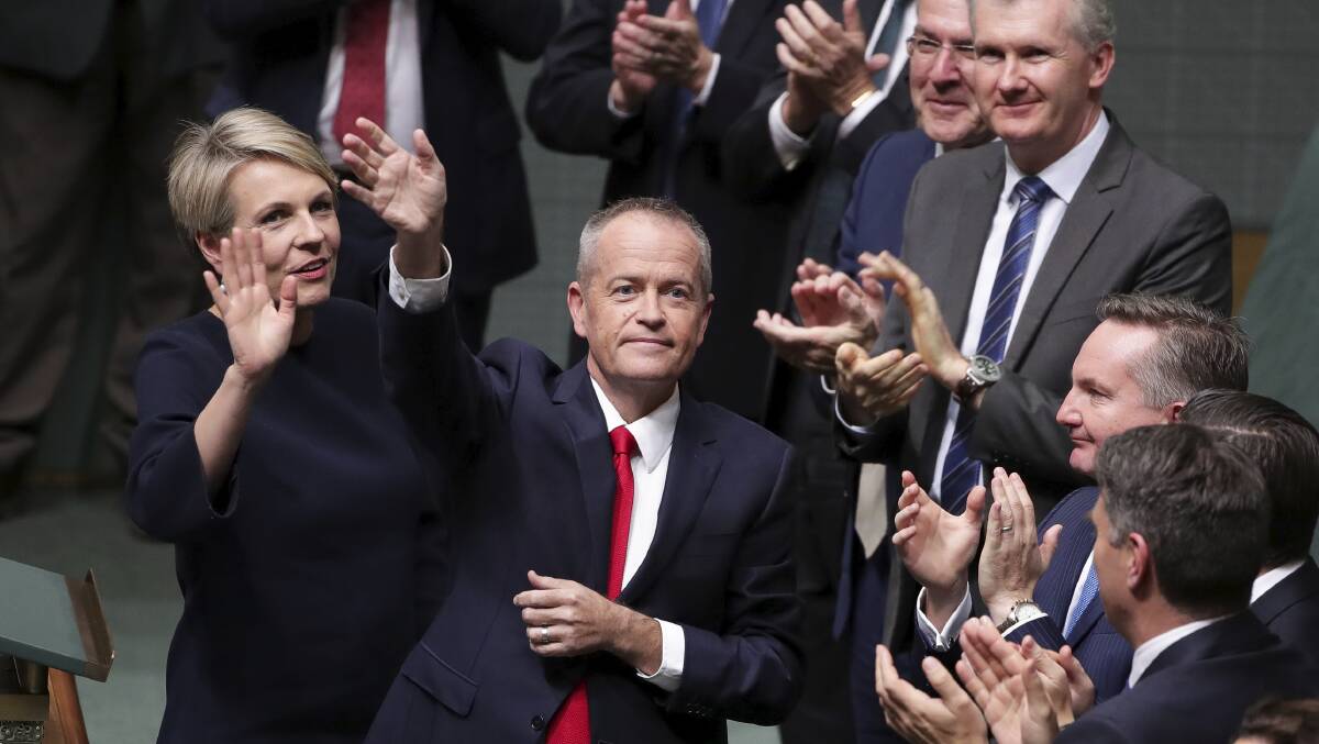 Opposition Leader Bill Shorten delivers his Budget reply speech in the House of Representatives at Parliament House in Canberra on Thursday 10 May 2018. fedpol Photo: Alex Ellinghausen