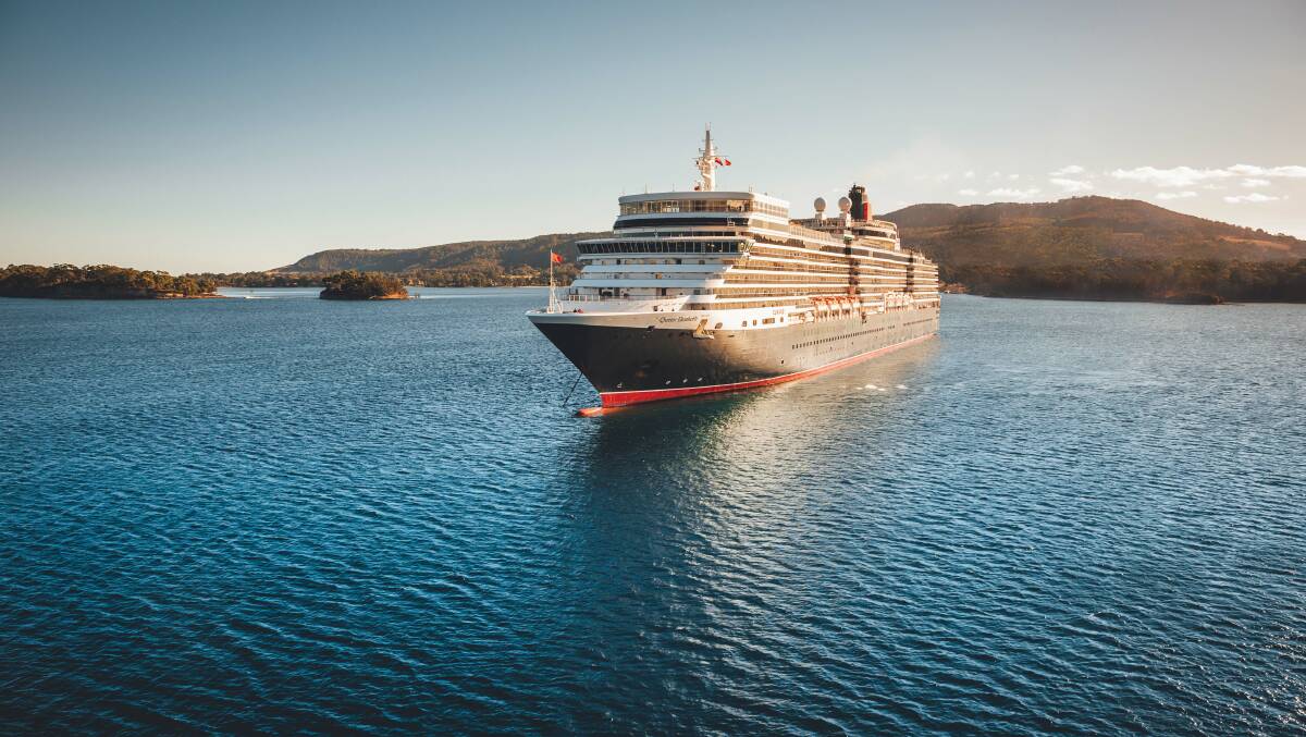 Princess Cruises' Queen Elizabeth in Tasmania. Picture: Supplied