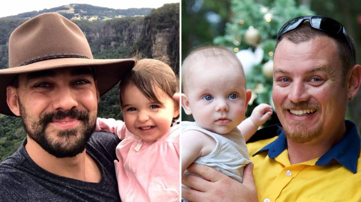 Volunteer firefighters Andrew O'Dwyer, 36, and Geoffrey Keaton, 32, died fighting fires south-west of Sydney.