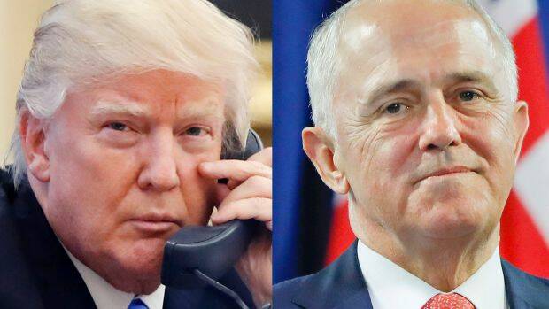 The full White House transcript of the conversation between Malcolm Turnbull and Donald Trump has been leaked. Photo: AP

