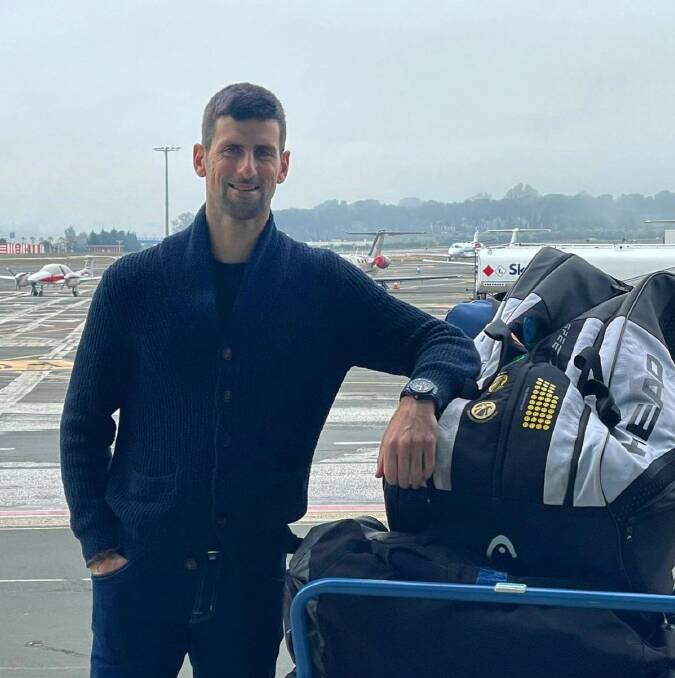 Novak Djokovic Instagram image that prompted the furore.