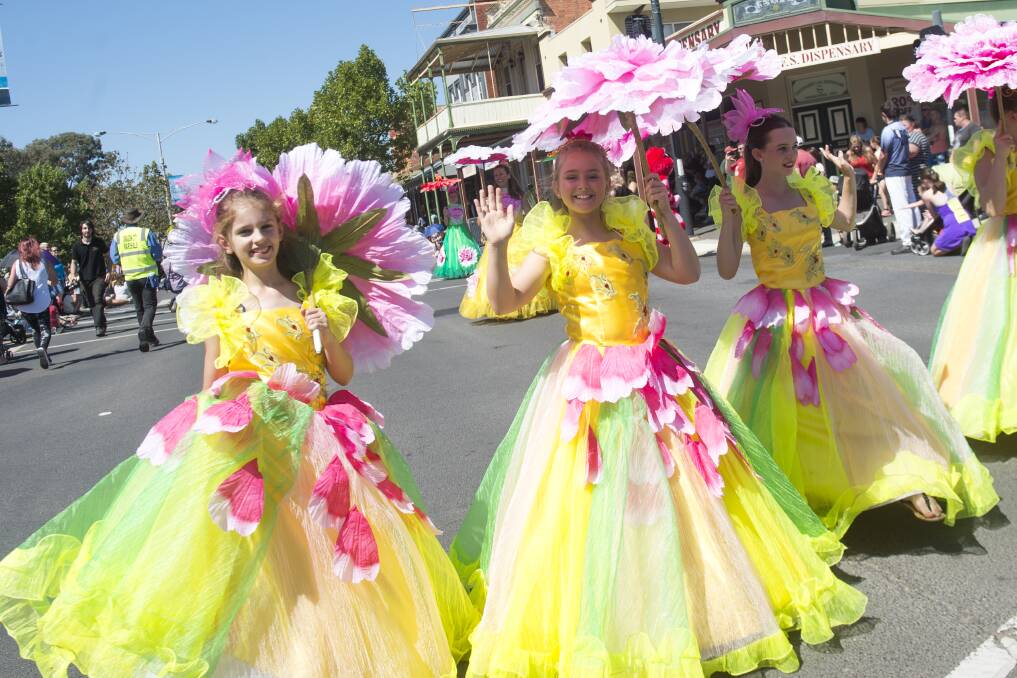 WE ARE ONE:Taking part in the 2017 Festival, these parade participants reflect the colourful fun to be had. The 2019 Eagleawk Dahlia & Arts Festival is on for the next 10 days.