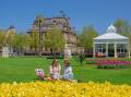 Enjoy a picnic in the Conservatory Gardens while you admire the 30,000 or so tulip plantings along Pall Mall.