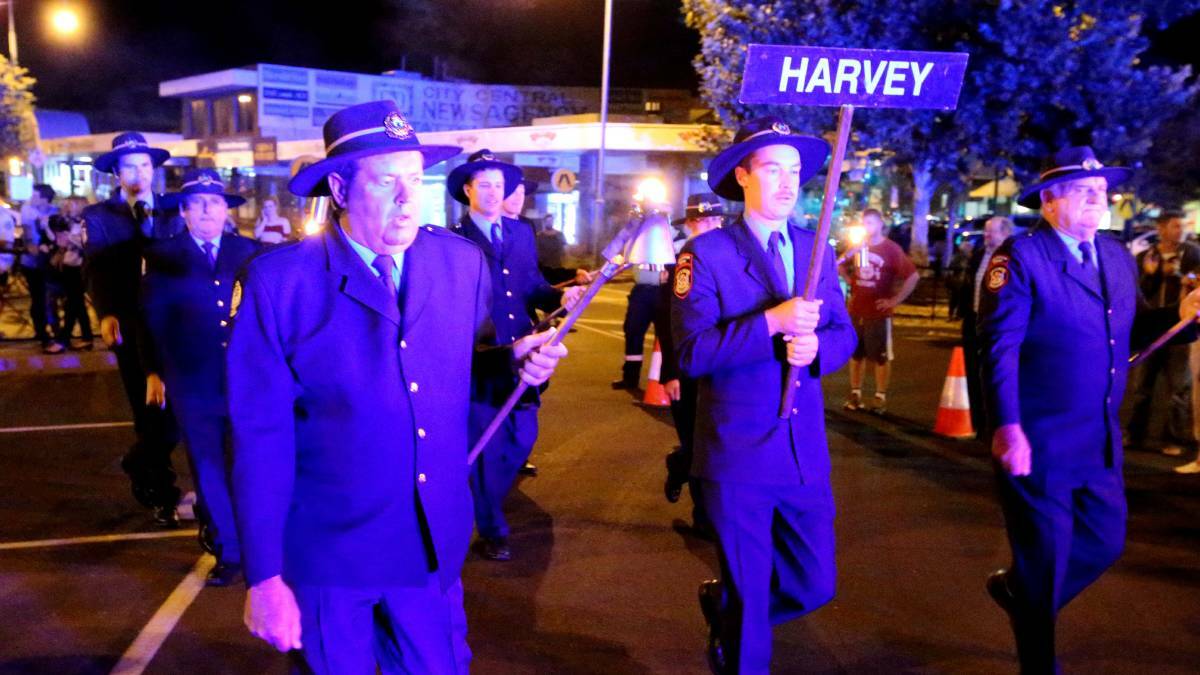 The night parade earlier this year. Picture: PETER WEAVING
